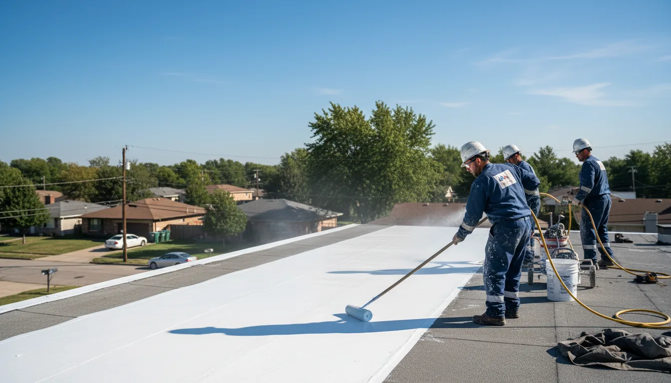 Commercial roof coating in Rome, MS near me
